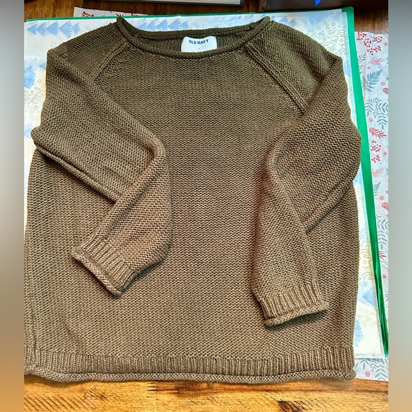 Old Navy Sweaters - Old Navy Olive Knit Sweater